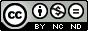 Creative Commons BY-NC-ND logo